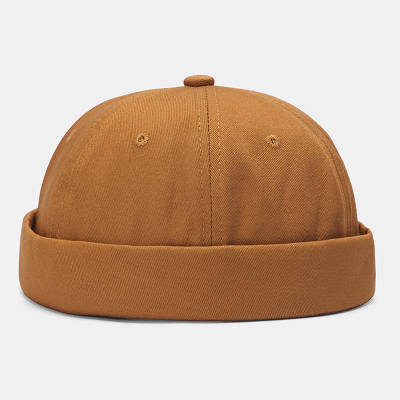 Unisex Letter Label Patch Regulowana CZapka Landlord Hip Hop Sport Sunshade Brimless Beanie Skull Cap