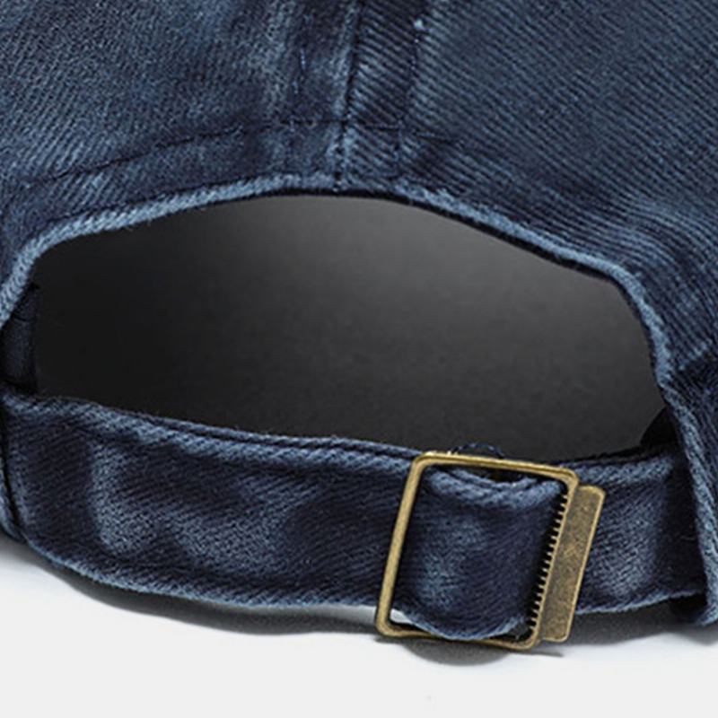 Unisex Listwa Haftowana Łatka Kontrastująca Kolorowa CZapka Z Daszkiem Miękki Top W Trudnej Sytuacji Denim Golf CZapka Do Tenisa Kapelusz Przeciwsłoneczny