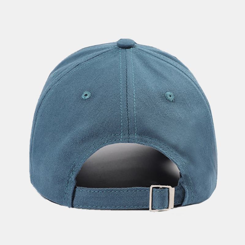 Unisex Litery Haftowane CZapki Z Daszkiem Bawełniane Małe Rybki Wzór Prosty Krem Przeciwsłoneczny Ivy Cap