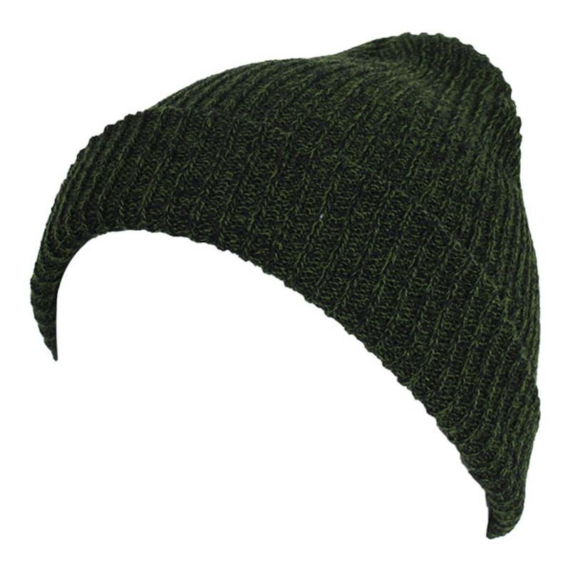 Unisex Mężczyźni Kobiety Stripe Dzianinowa CZapka Beanie Pure Color Elastyczna Zimowa Ciepła CZapka