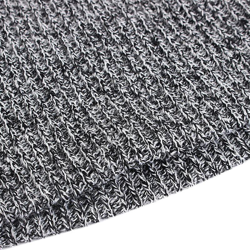 Unisex Mężczyźni Kobiety Stripe Dzianinowa CZapka Beanie Pure Color Elastyczna Zimowa Ciepła CZapka