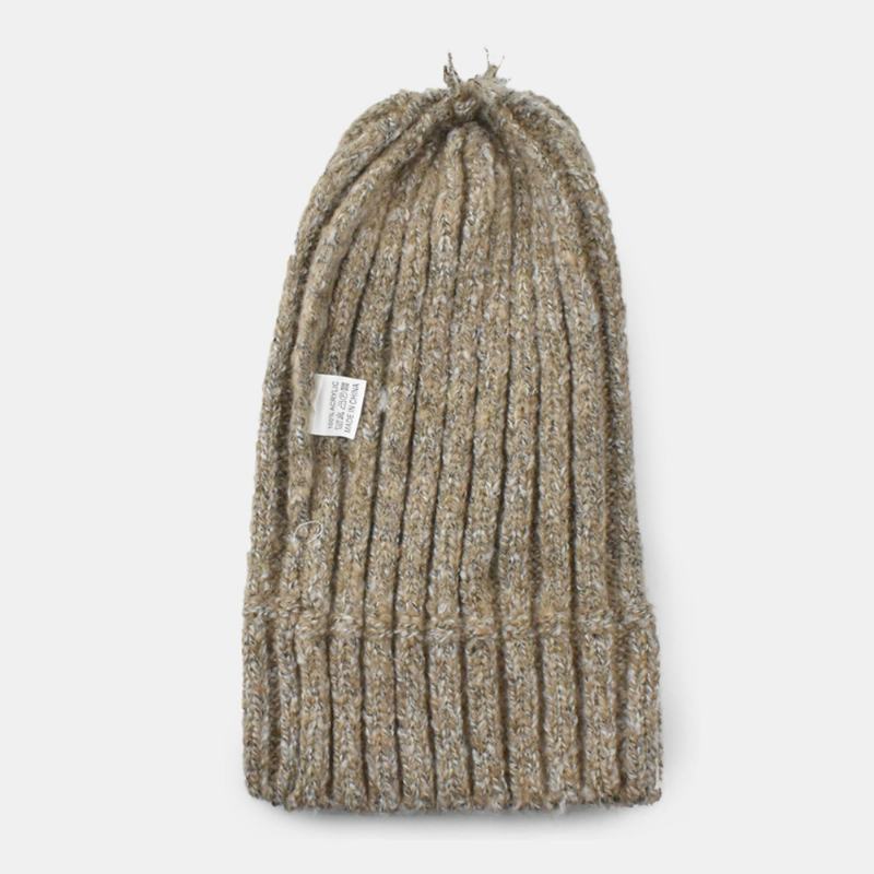 Unisex Mieszana Kolorowa Dzianinowa Żakardowa Naszywka Z Materiału Na Wszystkie Mecze Ciepła CZapka Beanie