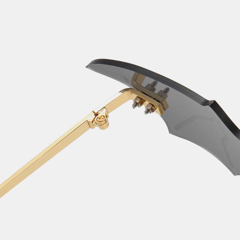 Unisex Moda Metalowe Świątynie Okulary W Kształcie Nietoperza Okulary Przeciwsłoneczne Anty-uv W Kształcie Nietoperza