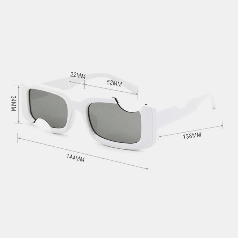 Unisex Nieregularna Kwadratowa Ramka Nie Pełna Ramka Ochrona Uv Moda Specjalne Okulary Przeciwsłoneczne