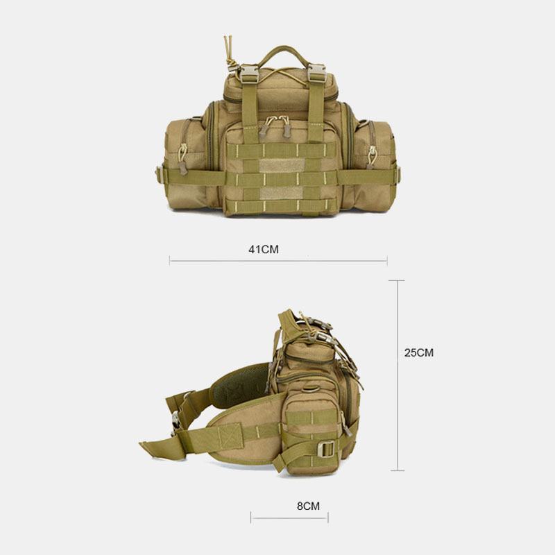 Unisex Nylon Tactical Camouflage Outdoor Riding Multi-carry Torba Narzędziowa Torba Crossbody Torba Na Talię