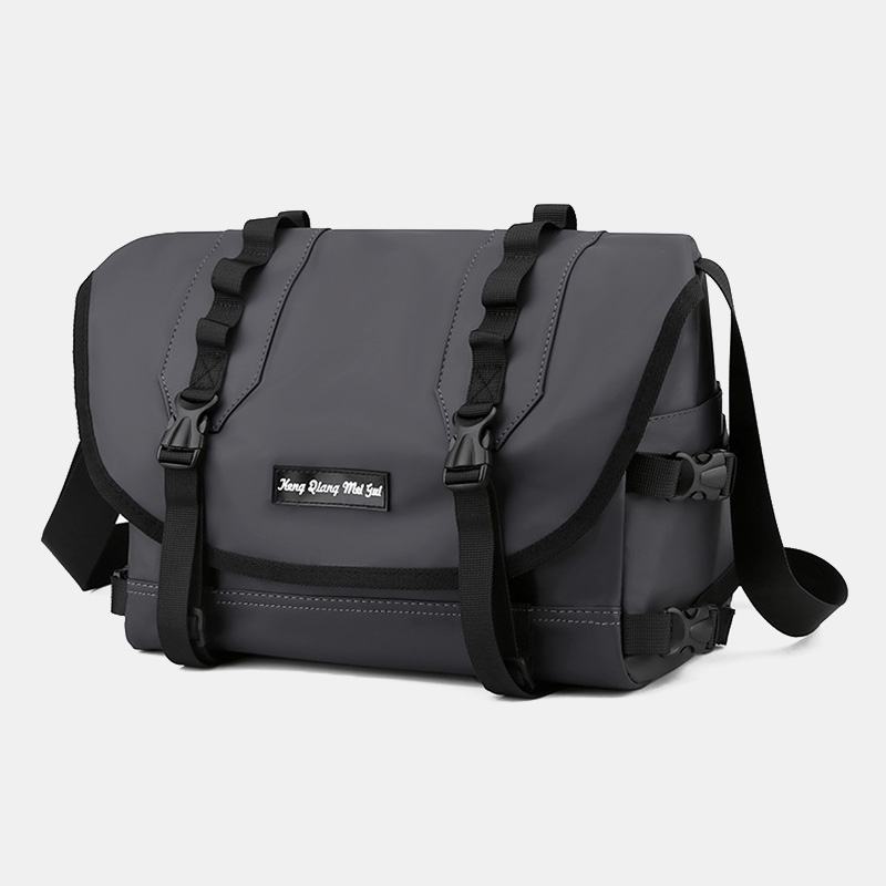 Unisex Nylonowy Regulowany Pasek Na Ramię Multi-kieszenie Torby Crossbody Casual Back Anti-theft Pocket Messenger Bag Torba Na Ramię