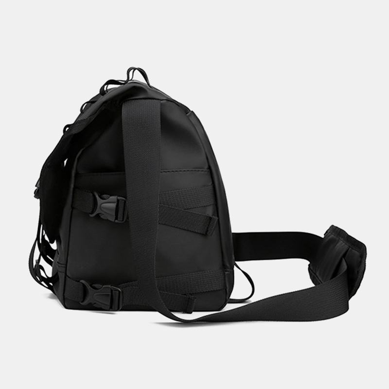 Unisex Nylonowy Regulowany Pasek Na Ramię Multi-kieszenie Torby Crossbody Casual Back Anti-theft Pocket Messenger Bag Torba Na Ramię