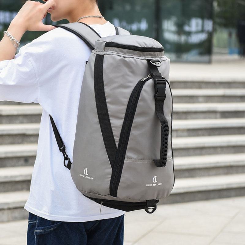 Unisex Nylonowy Wodoodporny Odporny Na Zużycie Outdoor Brief Duża Pojemność Torba Do Przechowywania Koszykówki Torba Podróżna Torba Na Siłownię Plecak