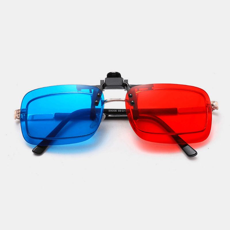 Unisex Okulary Stereo 3d Clip Lens Cinema Film Red And Blue Universal Glasses Lens Z Etui