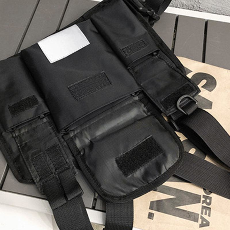 Unisex Oxford Cloth Letter Pattern Multi-pocket Tactical Bag Torba Na Klatkę Piersiową Plecak