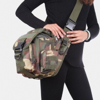 Unisex Oxford Cloth Tactical Camouflage Outdoor Game Riding Multi-carry Torba Podsiodłowa Torba Crossbody Torba Na Talię Plecak