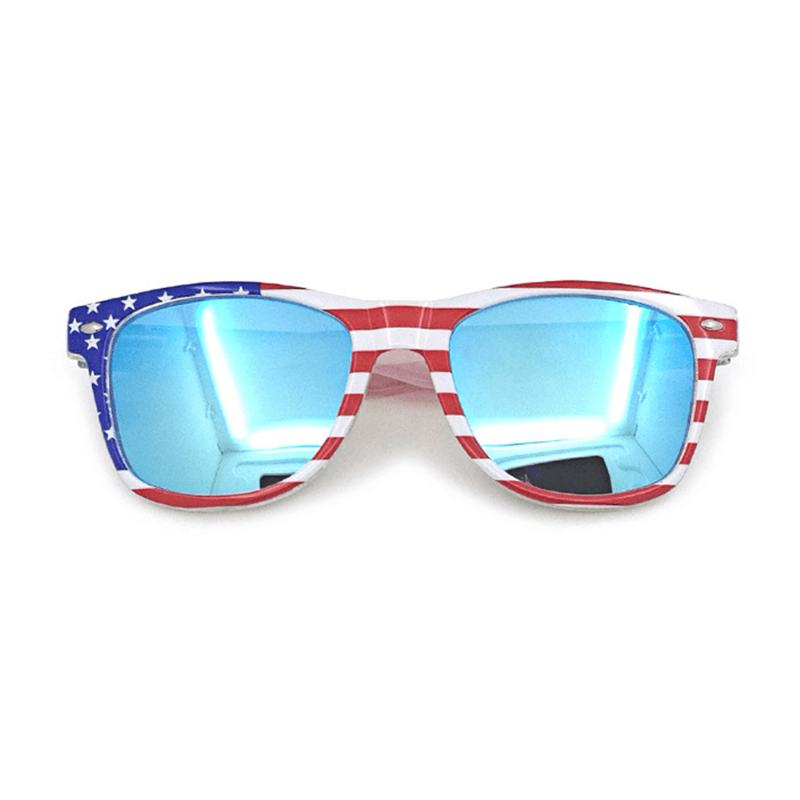 Unisex Patriotyczne Polarspex 80's Retro Modne Stylowe Okulary Przeciwsłoneczne