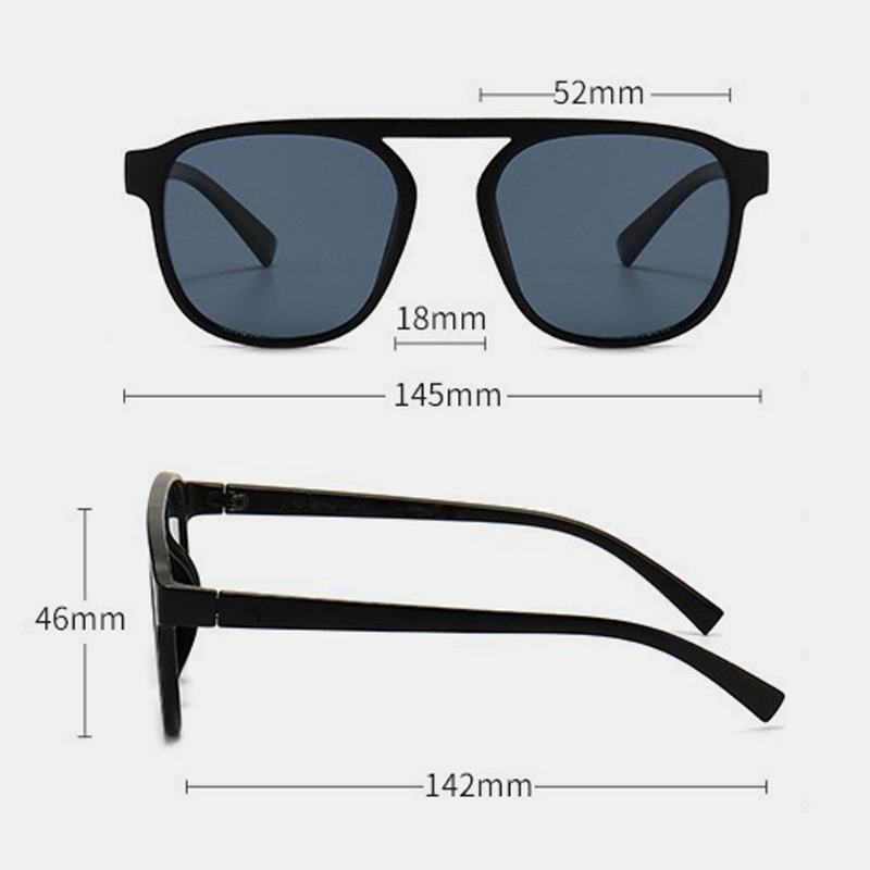 Unisex Pc Full Square Frame Ac Lens Ochrona Uv Outdoor Moda Okulary Przeciwsłoneczne