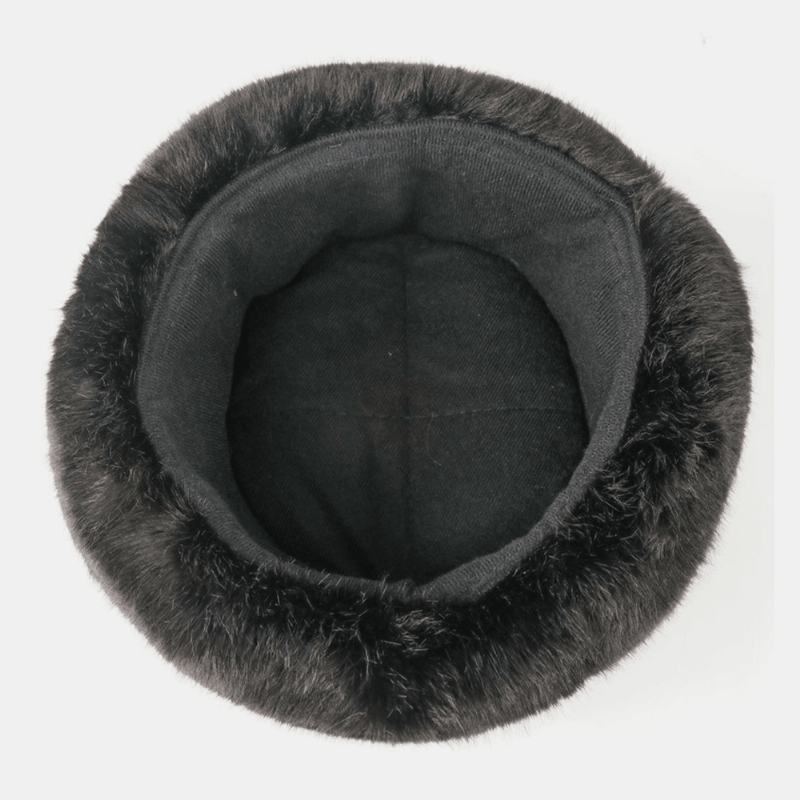 Unisex Plus Aksamitna Sowiecka Odznaka Ciepła Wiatroszczelna Ochrona Nauszników Outdoor Trapper Hat Ushanka Hat