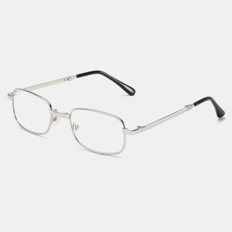 Unisex Przenośne Składane Anty-niebieskie Okulary Klasyczne Metalowe Pełnoklatkowe Okulary Do CZytania Anty-uv Okulary Prezbiopijne