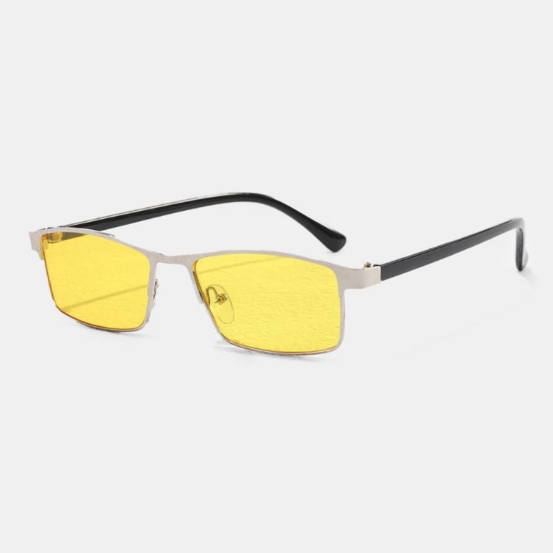 Unisex Retro Mała Ramka Kwadratowa Ramka Przyciemniane Soczewki Okulary Podróżne Okulary Przeciwsłoneczne Chroniące Przed Promieniowaniem Uv