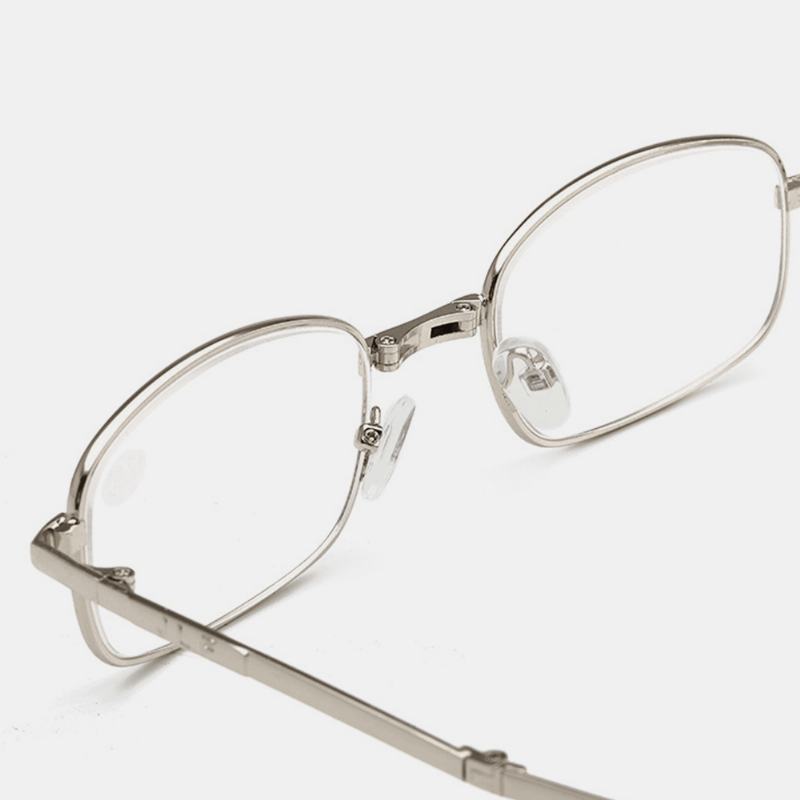 Unisex Składane Anty-niebieskie Lekkie Przenośne Metalowe Okulary Do CZytania Okulary Do Prezbiopii