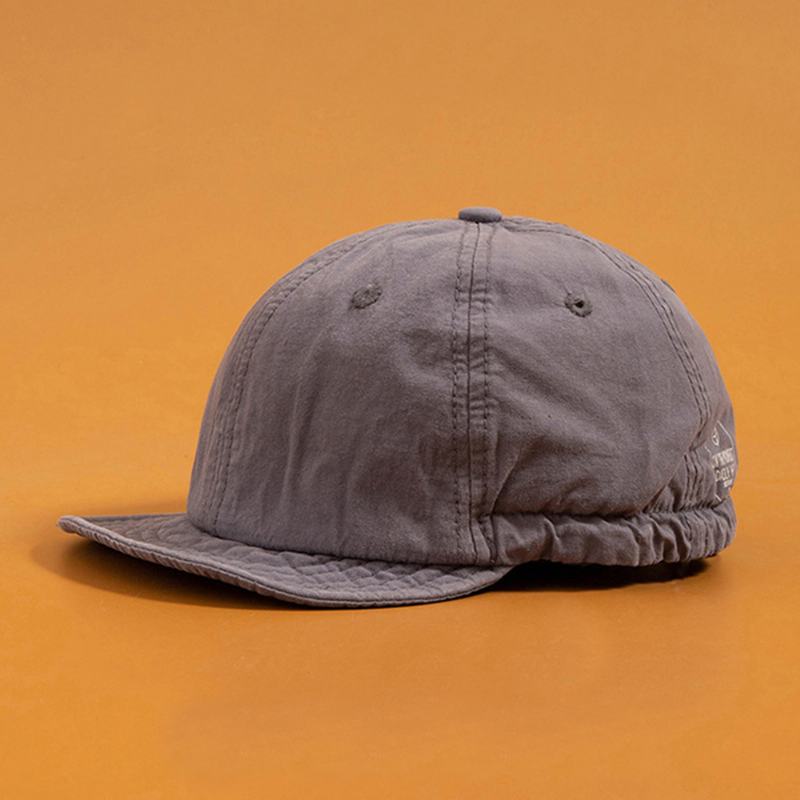 Unisex Solid Color Short Sort Brim Snapback Hat Casual Wild Elastic Band CZapka Z Daszkiem
