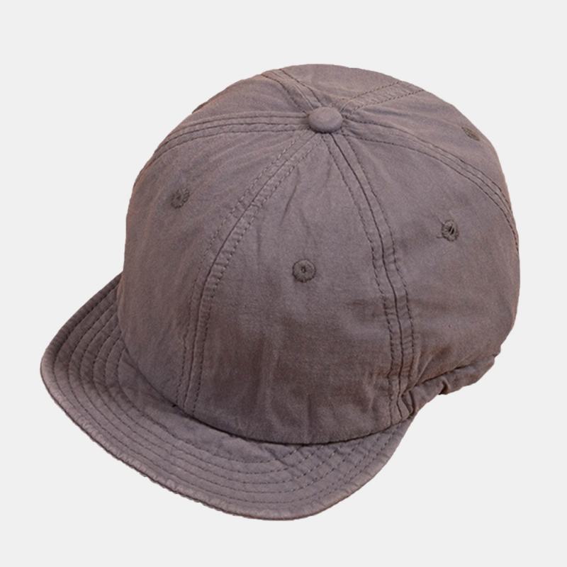 Unisex Solid Color Short Sort Brim Snapback Hat Casual Wild Elastic Band CZapka Z Daszkiem