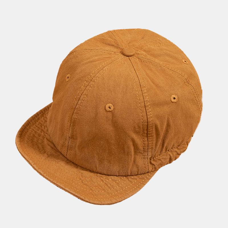 Unisex Solid Color Short Sort Brim Snapback Hat Casual Wild Elastic Band CZapka Z Daszkiem