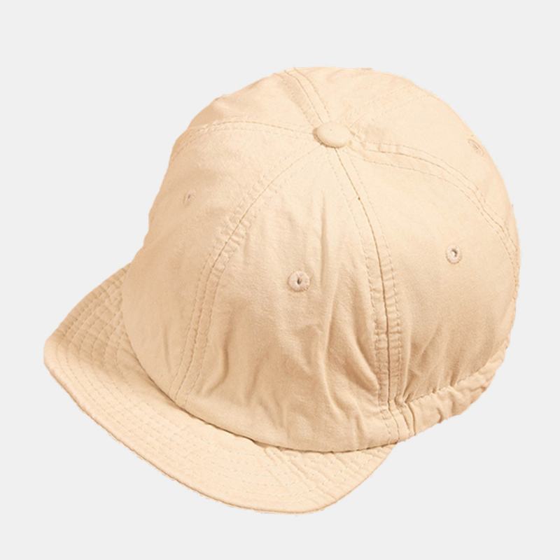 Unisex Solid Color Short Sort Brim Snapback Hat Casual Wild Elastic Band CZapka Z Daszkiem