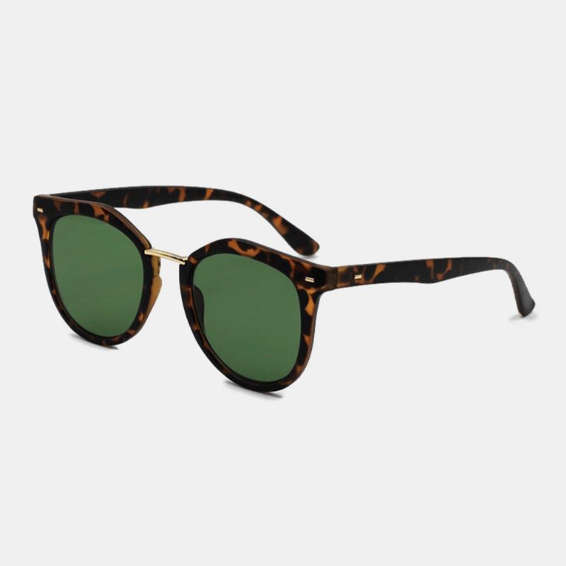 Unisex Tortoiseshell Square Full Frame Moda Casual Okulary Przeciwsłoneczne Chroniące Przed Promieniowaniem Uv