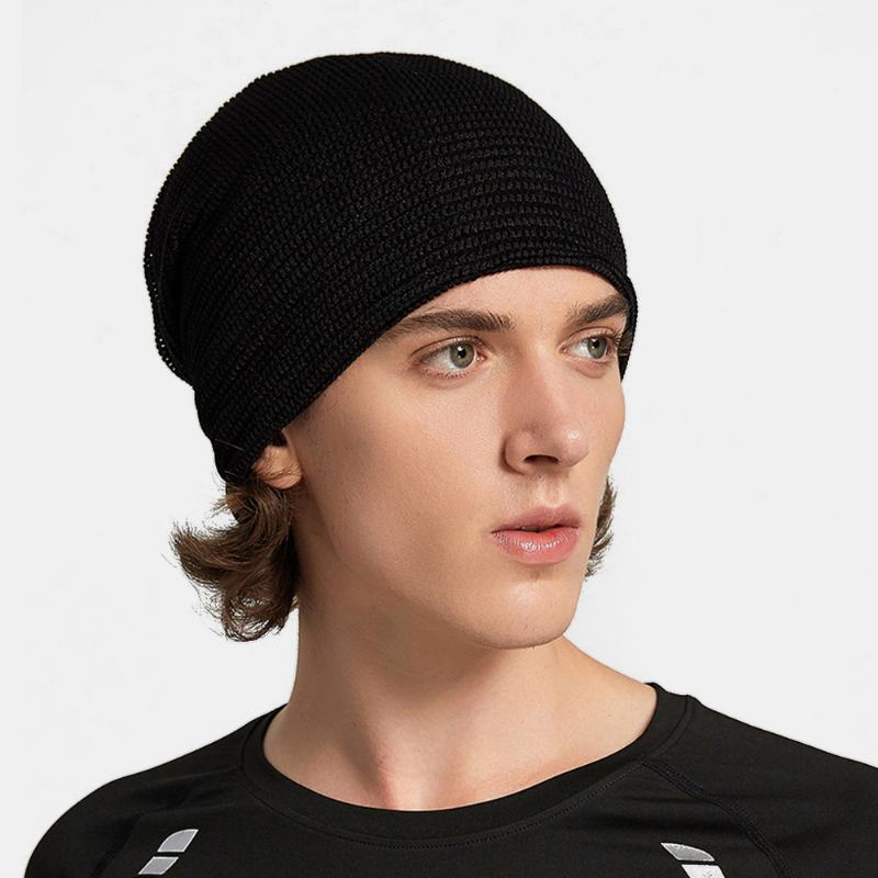 Unisex Wielofunkcyjna Siatka Oddychająca Pochłaniająca Pot Sportowa Opaska Hip-hopowa Szalik CZapka Beanie