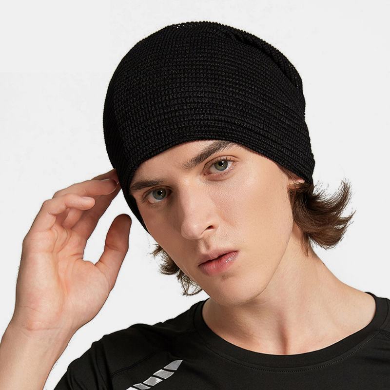 Unisex Wielofunkcyjna Siatka Oddychająca Pochłaniająca Pot Sportowa Opaska Hip-hopowa Szalik CZapka Beanie