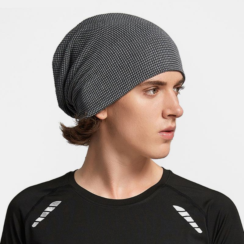 Unisex Wielofunkcyjna Siatka Oddychająca Pochłaniająca Pot Sportowa Opaska Hip-hopowa Szalik CZapka Beanie