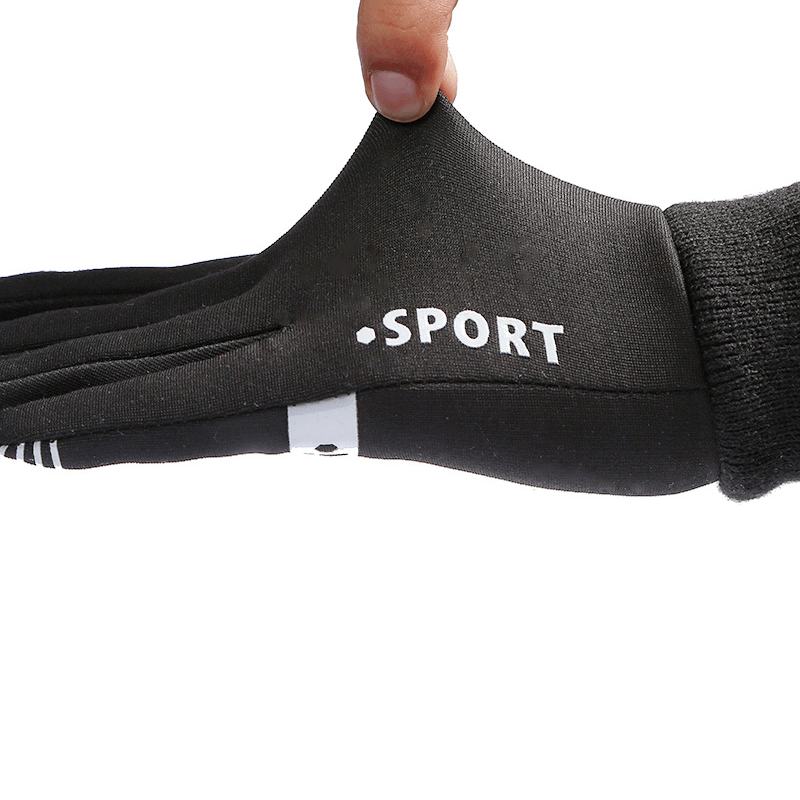 Unisex Wodoodporne Antypoślizgowe Rękawiczki Wydłużające Nadgarstek Sportowe Rękawice Z Ekranem Dotykowym Ciepłe Rękawiczki Z Podszewką