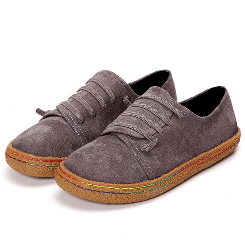 Us Szie 5-11 Damskie Slip On Suede Flat Loafers