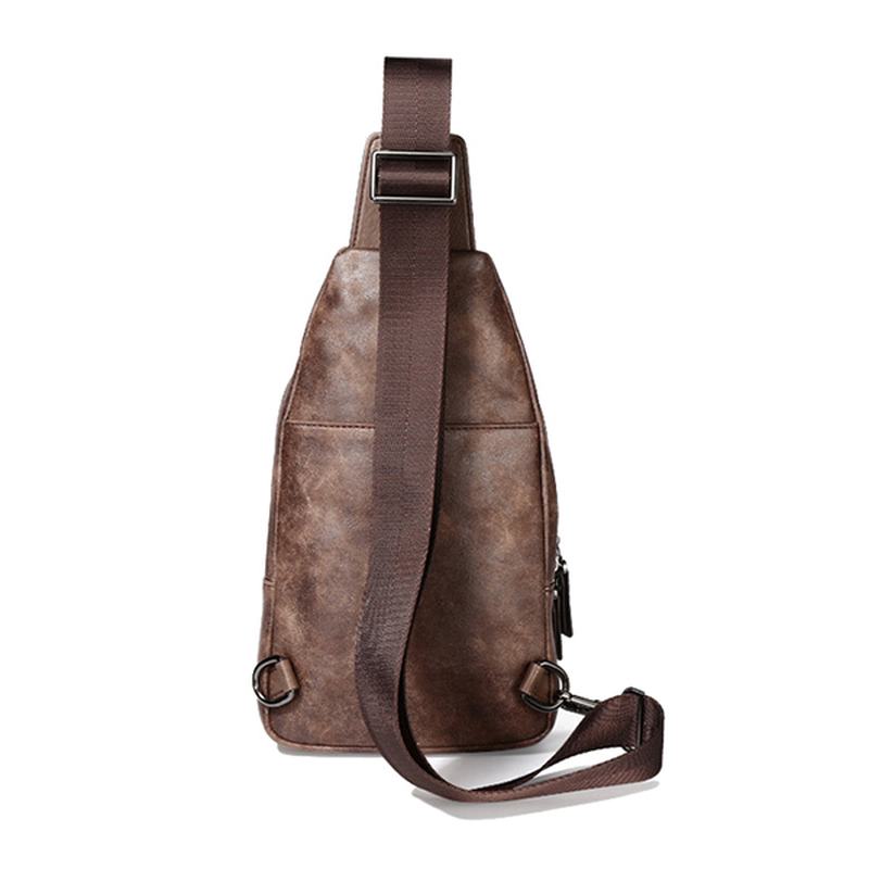 Vintage Casual Sling Bag Torba Przez Ramię Torba Na Klatkę Piersiową Dla Mężczyzn