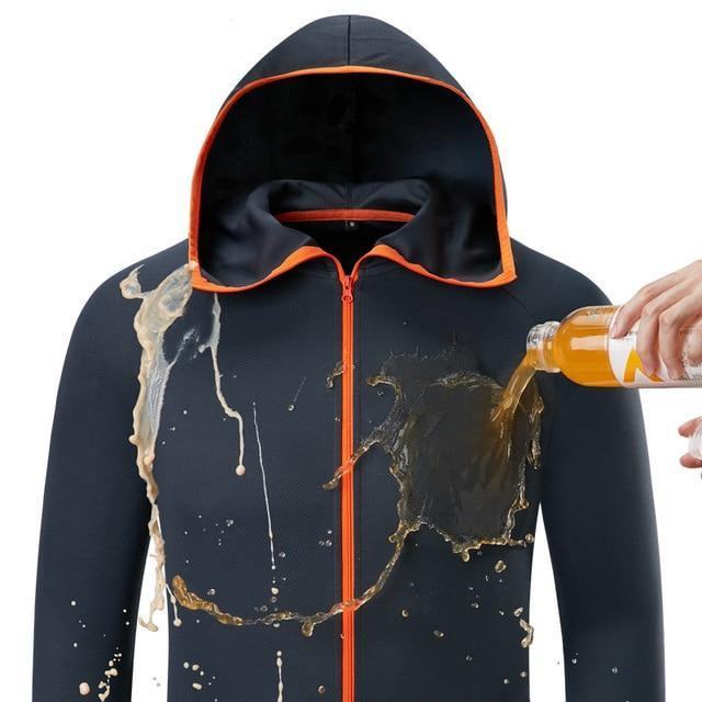 Wędkarstwo Mężczyźni Odzież Tech Odzież Hydrofobowa Lista Marek Casual Kleding Outdoor Camping Kurtki Z Kapturem Lodowy Jedwab Wodoodporny