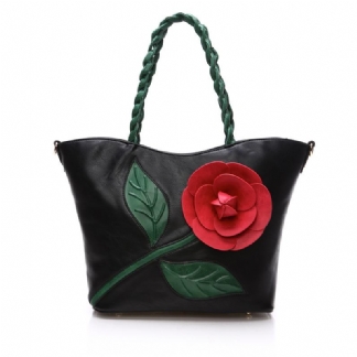 Wielofunkcyjna Torebka Damska Pu Leather Vintage Solid Rose