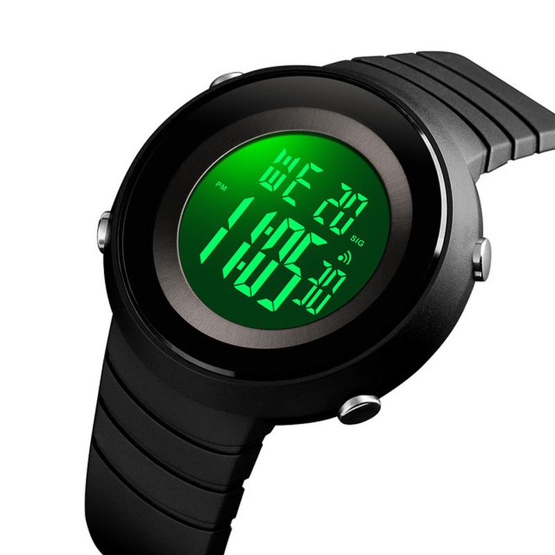 Wodoodporny Stoper Alarm Cyfrowy Zegarek Outdoor Sports Męskie Watch