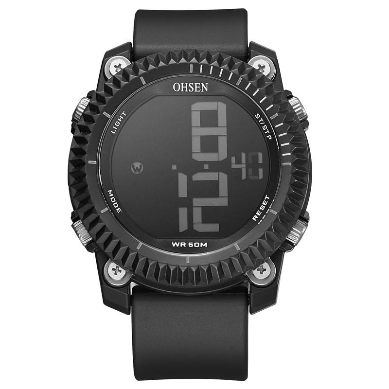 Zegarki Cyfrowe Stoper Alarm Wojskowy Sport Pływanie Mężczyźni Zegarek Led